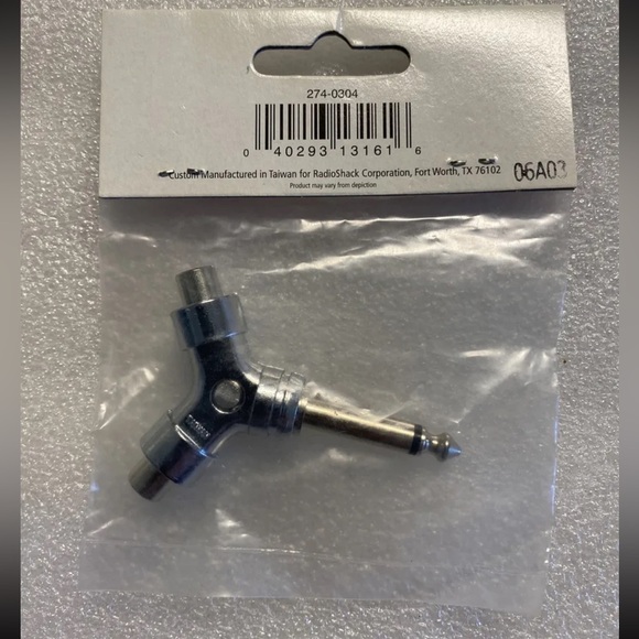 LOT OF 4 Radio Shack Male 1/4” Mono Phone Jack To Dual Female Phono Adapters - Picture 6 of 6